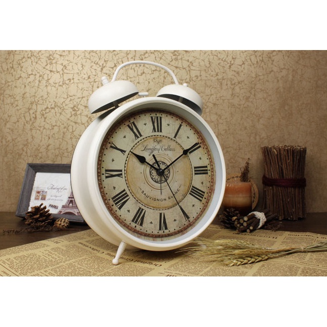 Đồng Hồ Chuông Vintage White Decor