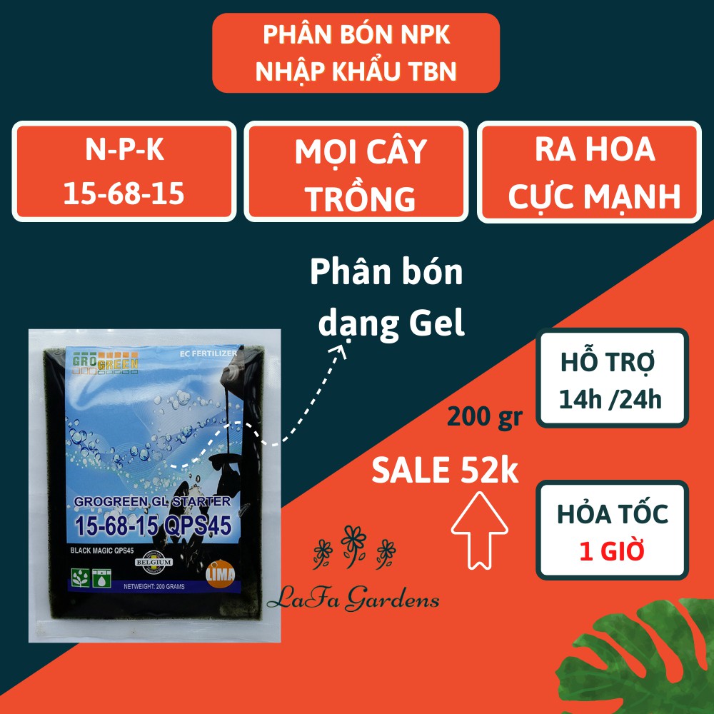 Phân bón ra hoa, tạo mầm, đâm trồi nảy lộc,  phân bón npk 15, 68, 15 ra hoa sau 2 tuần sử dụng