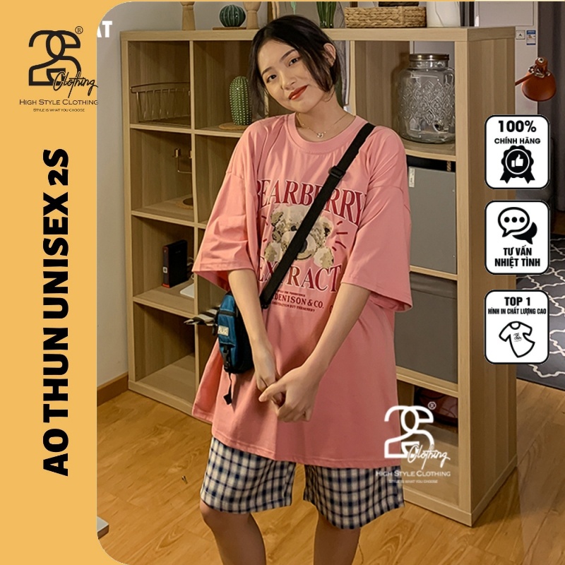 Áo Thun Unisex 2S Clothing - DK82 Form Rộng Tay Lỡ, Áo Phông Nam Nữ Freesize