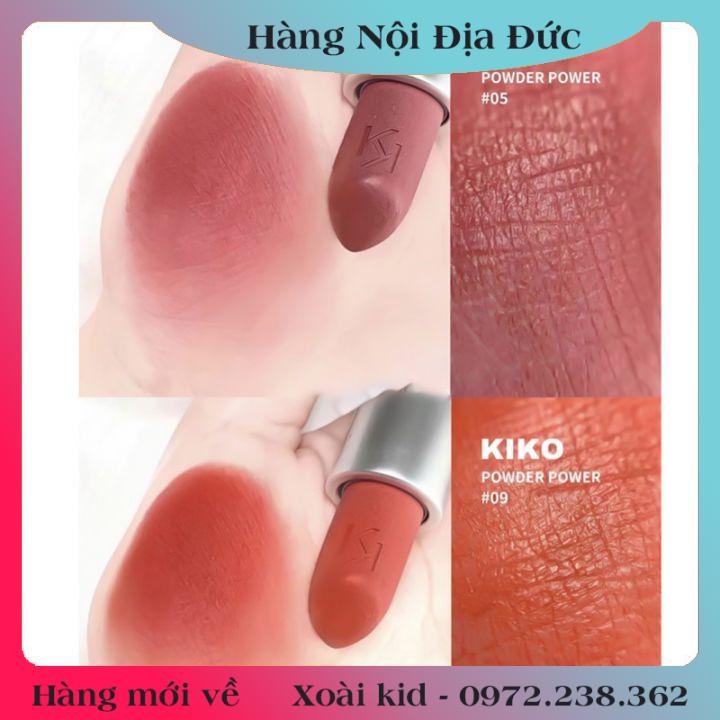[auth] Son lì Kiko Powder Power Lipstick -Nội địa Đức Đủ Bill [Hot]