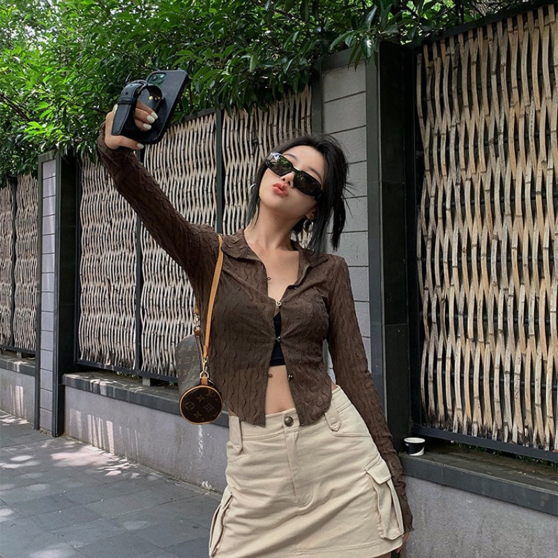 Áo khoác cardigan COZOKC tay dài chống nắng thời trang cho nữ