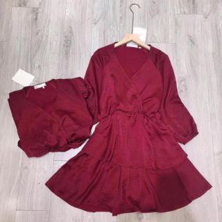 Váy lụa sần 2 tầng 0.5