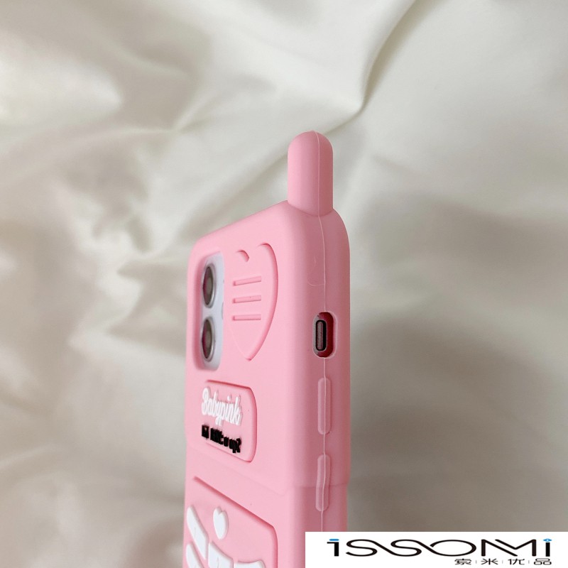 Ốp Điện Thoại Màu Hồng Sáng Tạo Cho Iphone11 12pro Max X Xr 7 8plus Se | BigBuy360 - bigbuy360.vn