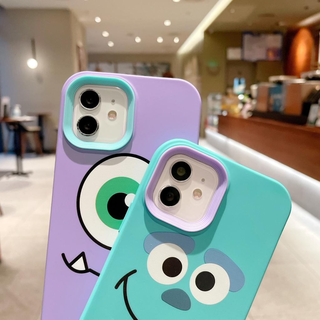 Ốp Điện Thoại Viền Cong in Hình Quái Vật Haiy 3 Trong 1 Cho IPhone 13Promax 12 11 7Plus X Xs Max XR 8 7