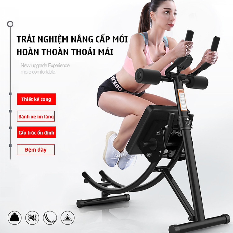 Máy tập bụng dụng cụ tập Gym tại nhà Chất liệu thép chịu lực cao Air Bike