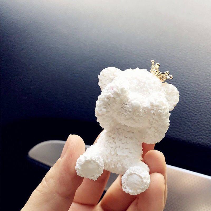 Car Air Conditioning Air Outlet Perfume Clip Bear Long-Lasting Light Perfume Cute Car Decoration Fragrant Stone Car Aromatherapy Car Interior Auto department store supplies