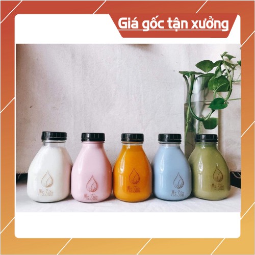 ❣️ Chai thủy tinh vuông lùn miệng rộng nắp nhựa 300ml 500ml ❣️