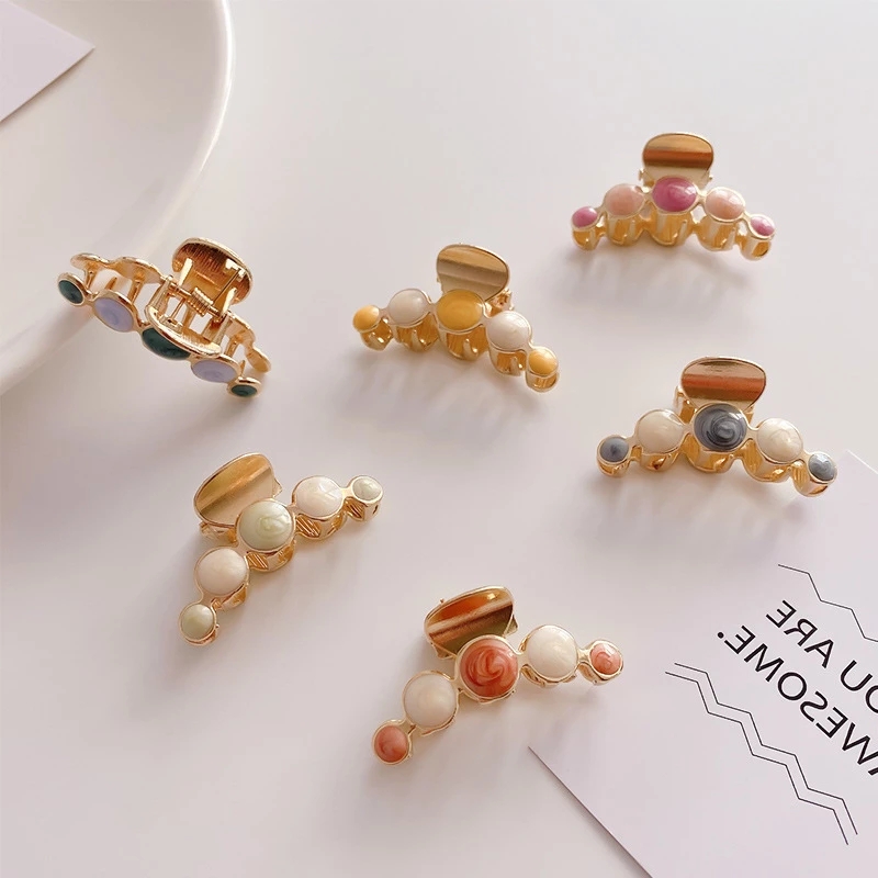 Kẹp tóc nhỏ bằng kim loại thiết kế vintage cho nữ