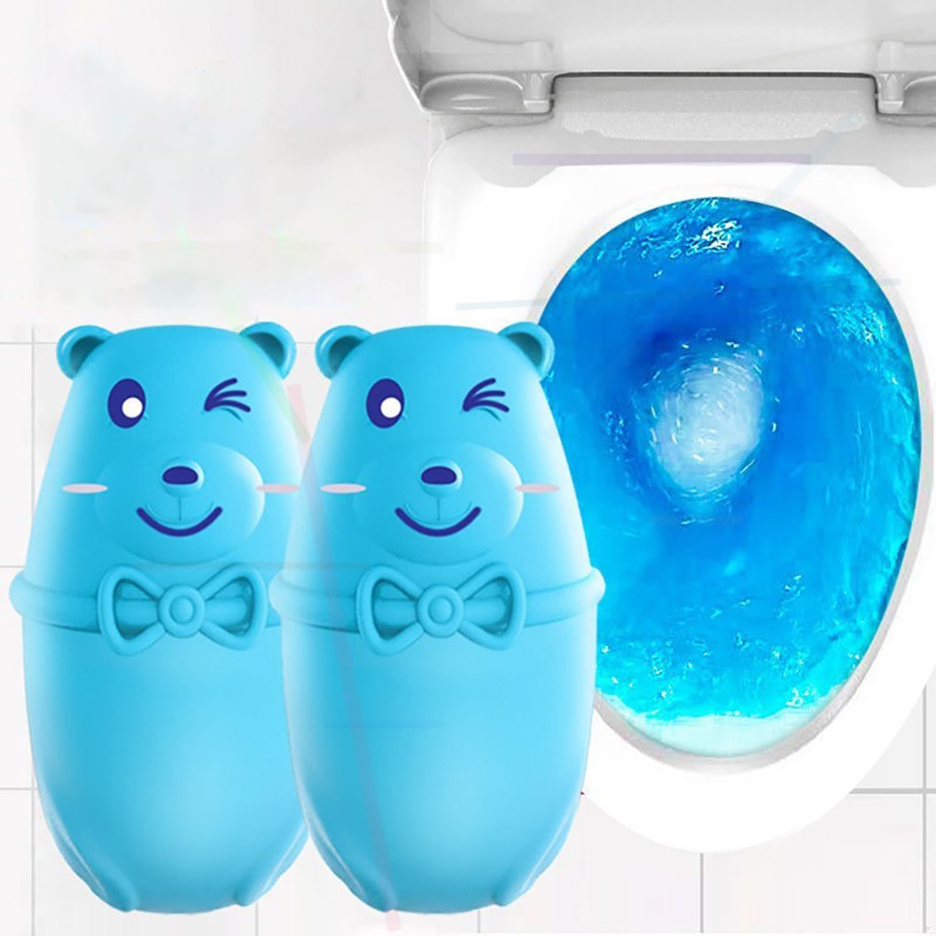 Lọ thả bồn cầu diệt khuẩn khử mùi hình gấu chai thả toilet thơm hương