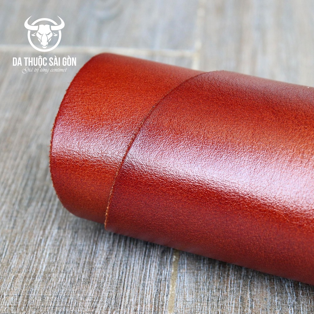 10 Pia da bò Flexible cao cấp màu bò cháy thương hiệu Da Thuộc Sài Gòn - Cần mua da bò