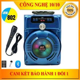 Loa Bluetooth Karaoke | Loa Kéo Karaoke JHW802 Tặng Micro Karaoke