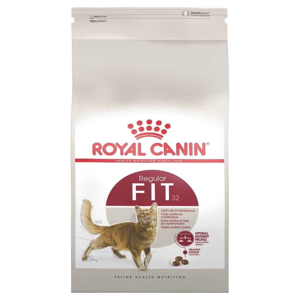 Hạt cho mèo Royal Canin Fit 32, Hạt cho mèo trưởng thành thường xuyên vận động - 1kg