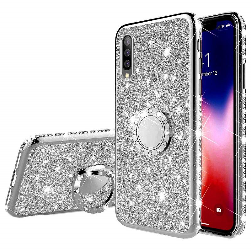 Ốp điện thoại đính đá lấp lánh sang trọng dành cho Samsung Galaxy M10 M20 M30 A10 A20 A30 A40 A50 A60 A70