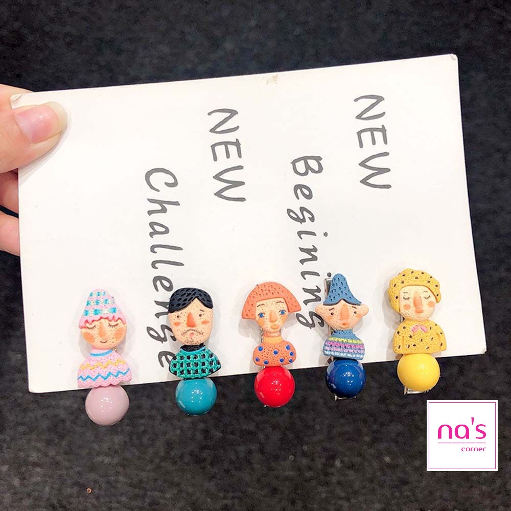 Kẹp tóc mỏ vịt nhỏ hình ảnh ngộ nghĩnh 3.3cm 4.5cm