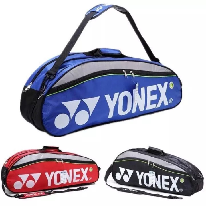 Hàng tồn kho tại địa phương Giảm giá nhanh 1 chiếc Túi cầu lông YONEX 9332 (Ngăn đôi + Dây đeo đơn + 3 cái)