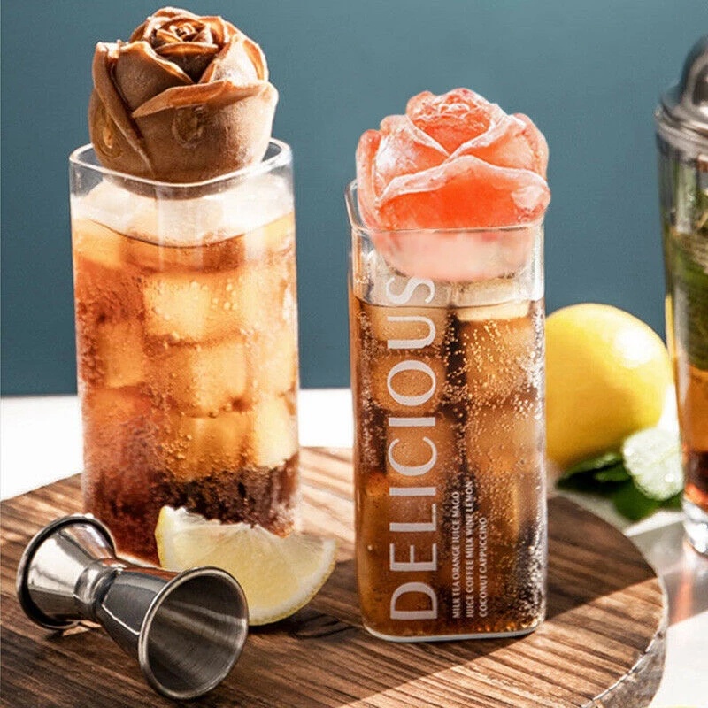 Khuôn Làm Nước Đá Hình Hoa Hồng Xinh Xắn Có Thể Tái Sử Dụng Tiện Dụng