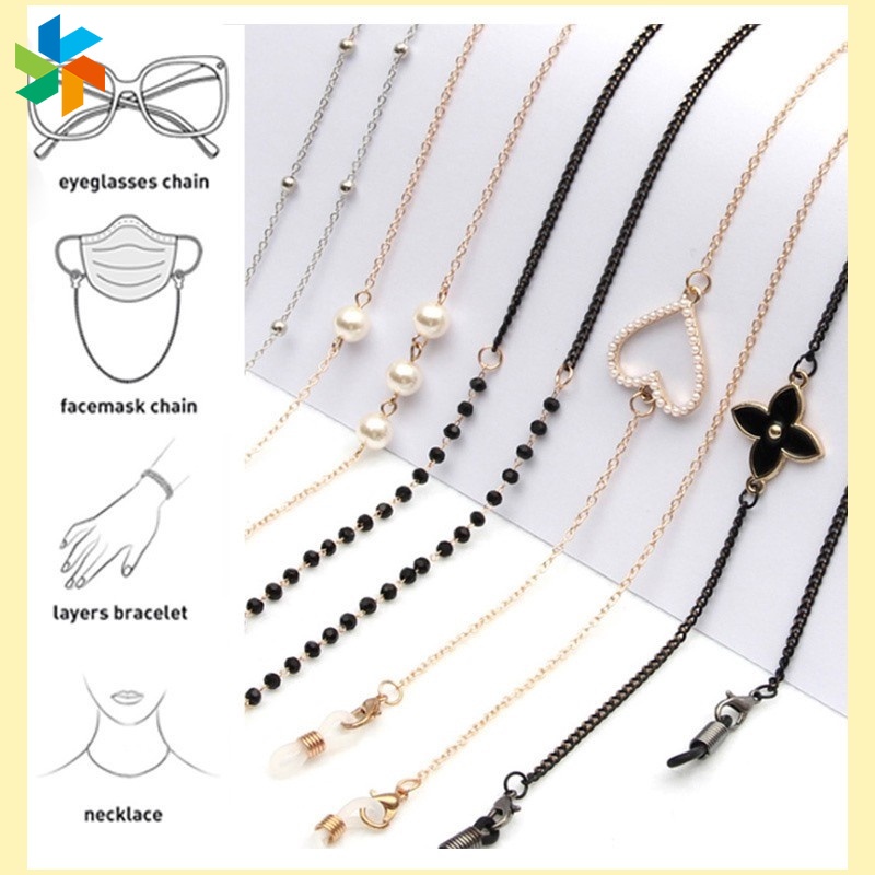 (Hàng Mới Về) Dây Đeo Cổ Gắn Mặt Nạ Chống Thất Lạc Thời Trang Hàn Quốc Dành Cho Nữ 6