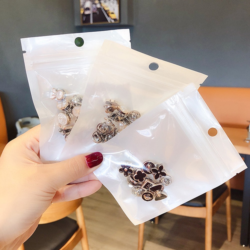 Set 10 Nút Cài Áo Sơ Mi Đính Ngọc Trai Xinh Xắn