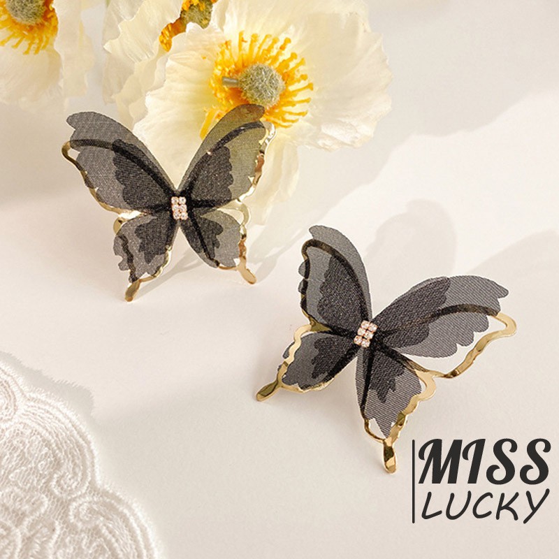 VN BUTTERFLY NEW Khuyên Tai Nữ Kiểu Dáng Thời Trang Cá Tính