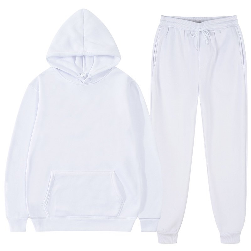 Bộ Quần Áo Hoodie Trơn Mũ 2 Lớp Phối Màu Phong Cách - Nỉ Bông Siêu Mịn Ấm Áp Thấm Hút Mồ Hôi Phong Cách AMBITION