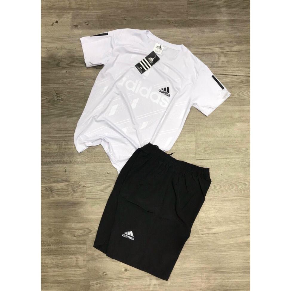 Bộ Thể Thao Nam Adidas Cộc Tay, Bộ Hè Nam chất liệu thun lạnh mềm mịn 2 | BigBuy360 - bigbuy360.vn