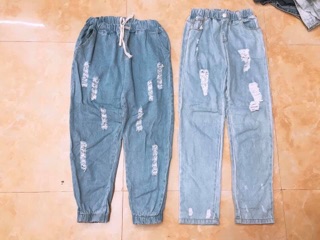 Quần jean cạp chun 2hand