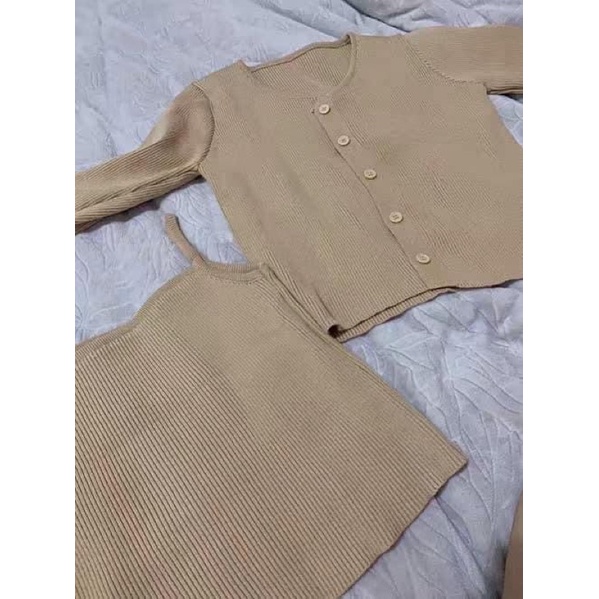 ❣️SET ÁO 2S+ CADIGAN LEN❣️