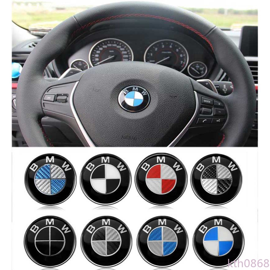 Miếng Dán Trang Trí Logo Vô Lăng Xe Hơi Bmw X1 X3 X5 X6 1 3 5 7 Series