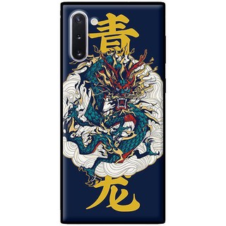 Ốp Lưng Samsung Note 10 - Note 10 Plus - Rồng Nền Xanh