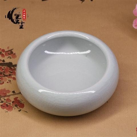 Jingdezhen Bút gốm Rửa Cọ Tranh thư pháp Trung Quốc Đồ cổ Mở Bàn chải