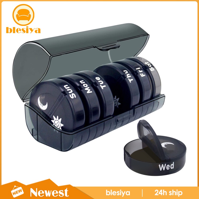 Hộp Đựng Thuốc Mini 7 Ngày Hai Lần Tiện Dụng Khi Đi Du Lịch Ốp