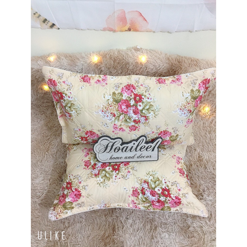 Vỏ gối đầu trần bông dày dặn kích thước 45x65cm, vỏ gối nằm poly cotton nhiều mẫu lựa chọn - MT.Decor