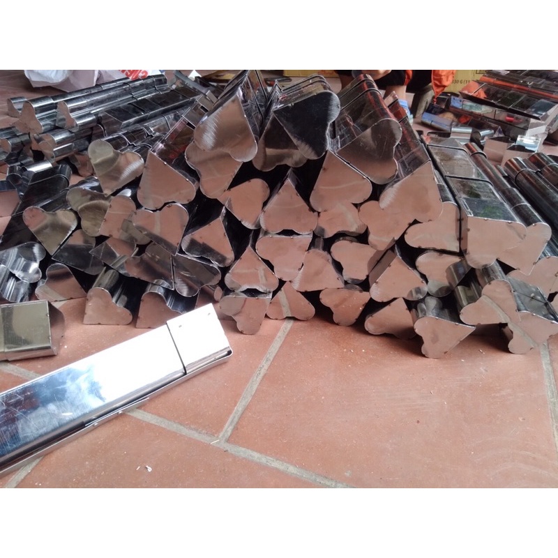 Khuôn giò thủ, giò xào, giò lụa tim tròn loại inox cao cấp