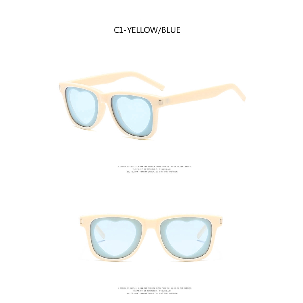 Kính mát Peach Heart Girl Phiên bản Hàn Quốc dễ thương 2020 Cặp đôi tình yêu mới Thời trang