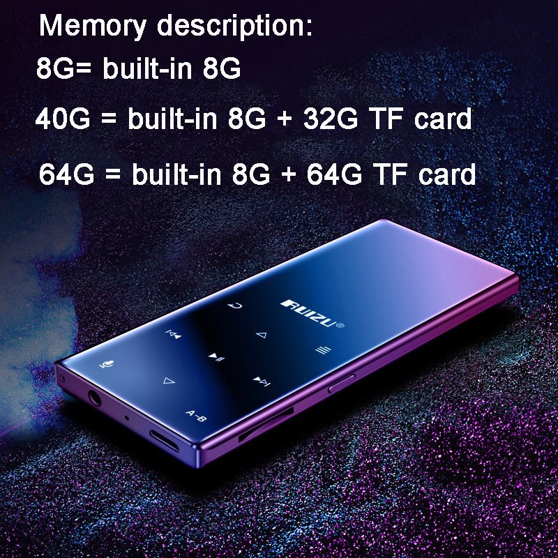 [Mã ELHACE giảm 4% đơn 300K] Máy Nghe Nhạc MP3 Bluetooth Ruizu D29 Bộ Nhớ Trong 8GB - Hàng Chính Hãng