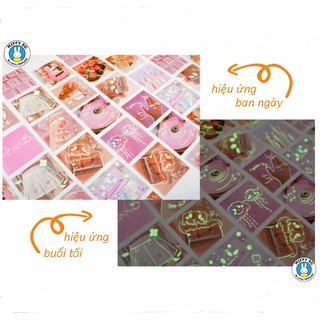 Bộ 30 sticker ảnh DẠ QUANG