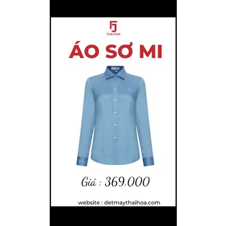 Áo sơ mi nữ Thái Hòa mã 663 vải gỗ sồi co giãn đủ màu
