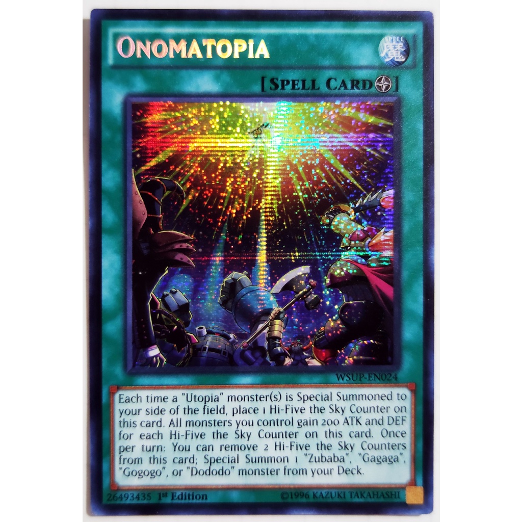 [Thẻ Yugioh] Onomatopia |EN| Prismatic Secret Rare (ZEXAL)