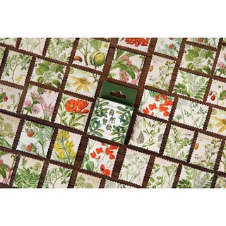 Bộ 45 Sticker Hoa Lá Hàn Quốc dán trang trí E45