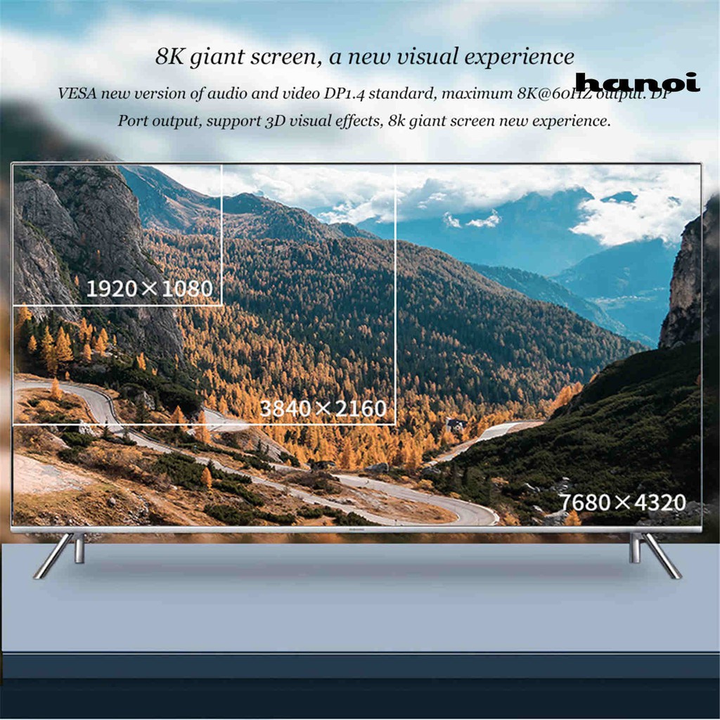 Đầu Chuyển Đổi Cổng USB Type C Sang Cổng Hiển Thị 8K 60HZ Cho Thunderbolt 3