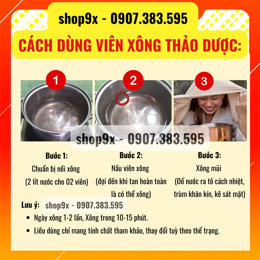 Viên Xông Hương Tràm Báo Gấm - Tinh Dầu Thảo Dược Xông Giải Cảm (20 Viên/ Hộp)