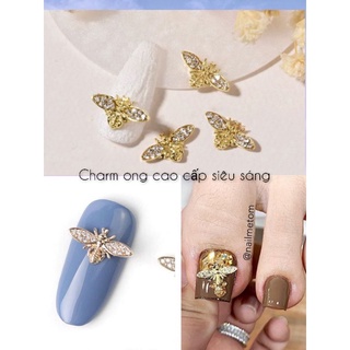Charm ong nail cao cấp siêu sáng,ong nail trang trí móng tay