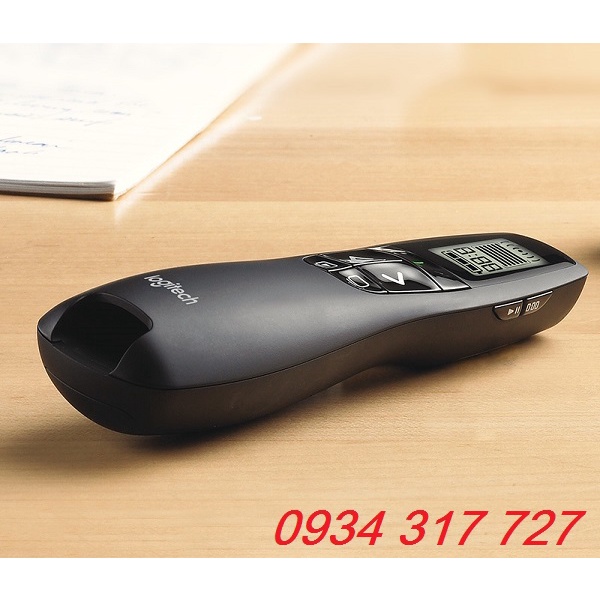 Bút trình chiếu, bút chỉ Slide R800 Logitech laze màu xanh, đỏ tùy chọn cao cấp