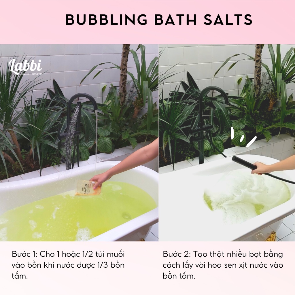 BLOSSOM [Labbi] Tạo bọt bồn tắm / Muối tắm tạo bọt / Bubble Salts