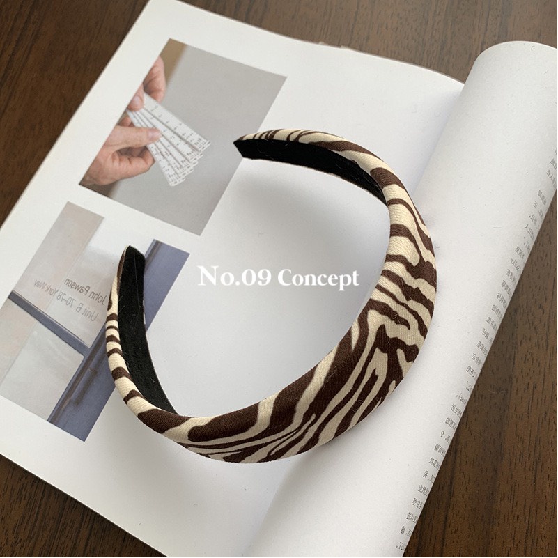 SẢN PHẨM MỚI Bờm tóc họa tiết vằn cá tính phong cách Hàn Quốc, Bờm nữ phụ kiện tóc thời trang No09 Concept BT007