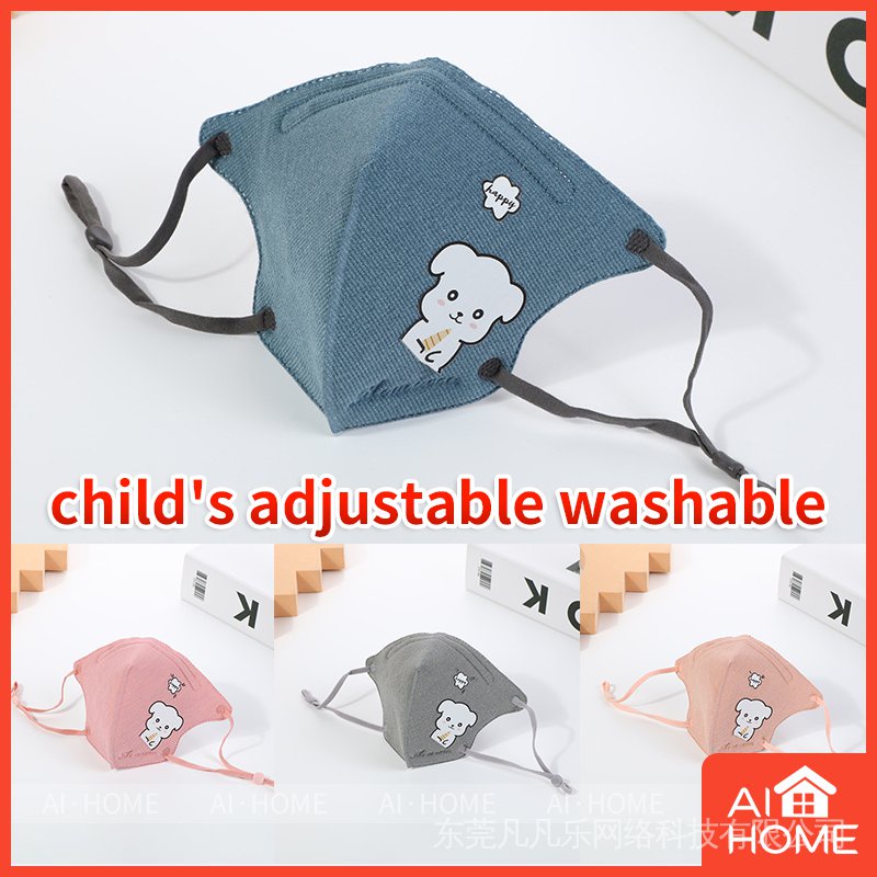 Khẩu Trang cotton 3 Lớp Chống Bụi Thoáng Khí Bảo Vệ Mắt Có Thể Tái Sử Dụng