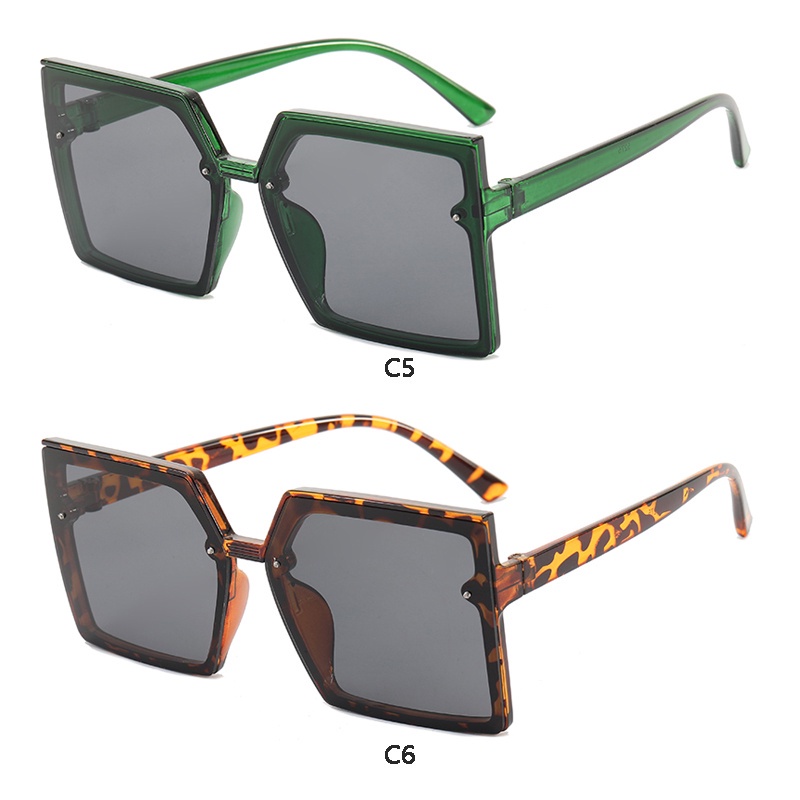 Kính Mát Gọng Vuông Bản Lớn Chống Tia UV Thời Trang Âu Mỹ Cho Nam Và Nữ