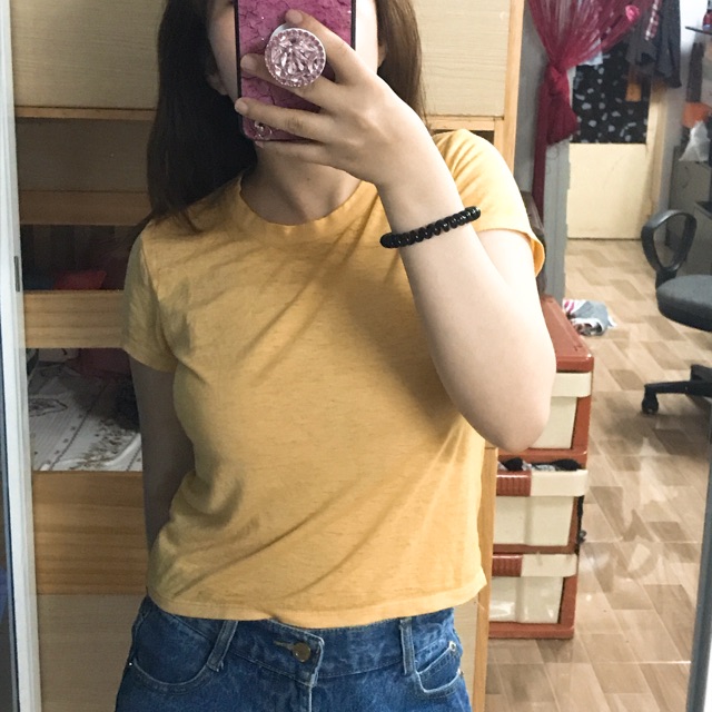 áo thun ngắn tay f21 vnxk hình shop tự chụp