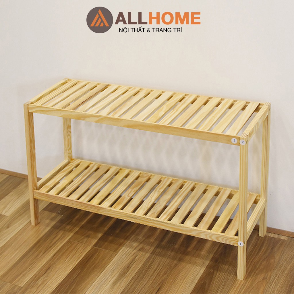 Kệ Để Giày Dép Đa Năng Dùng Cho Văn Phòng ALLHOME Trang Trí Decor Nhà Cửa-Gỗ Thông Mỹ Cao Cấp