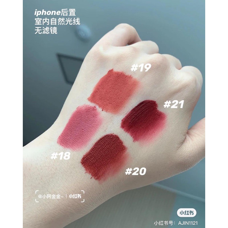 Son Romand dòng Zero Velvet tint lì và Juicy Lasting tint bóng